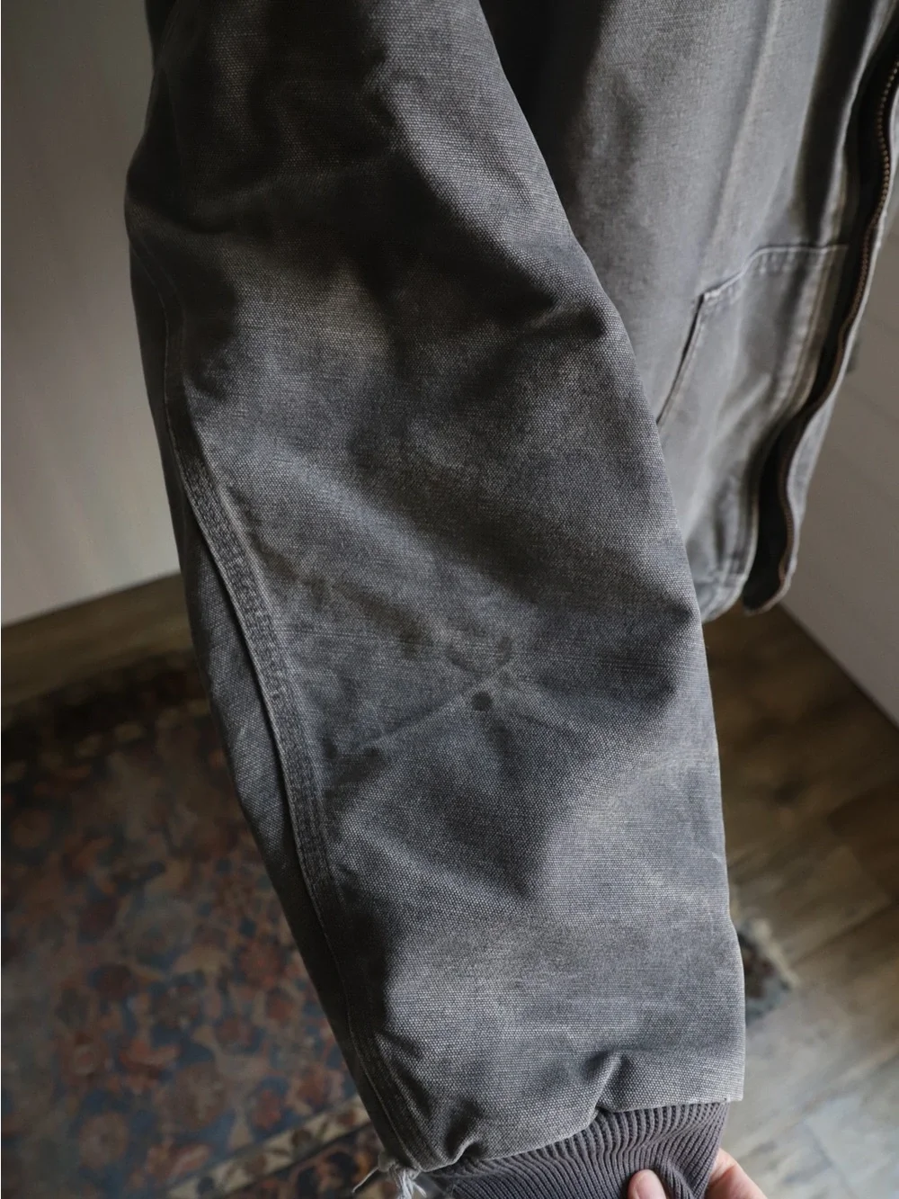 Carhartt Hooded Work Jacket in Faded Gray size 2X Tall